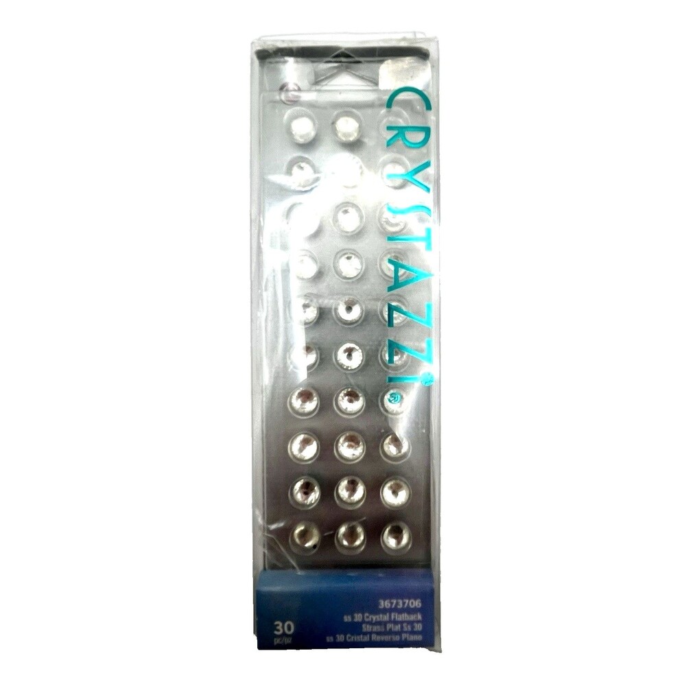 Crystazzi 29 Piece Flatback Crystal Rhinestones Glue On